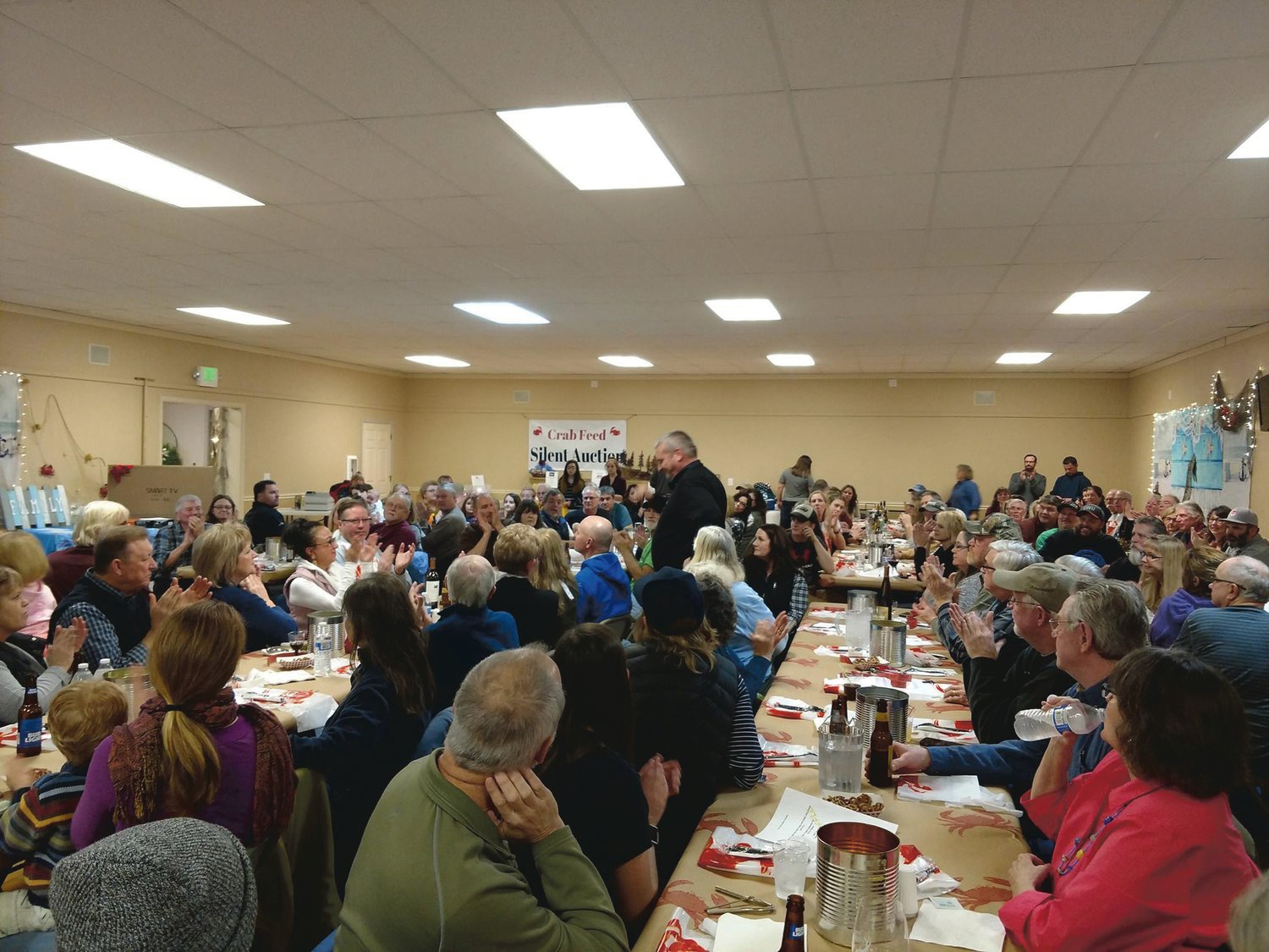 The crab feed fundraiser is pictured in 2018.